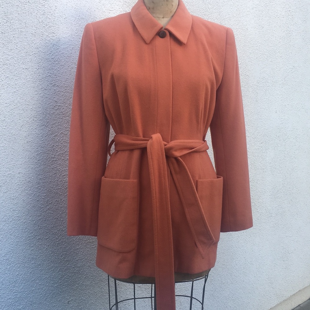 Episode long jacket with zipper closure & ties